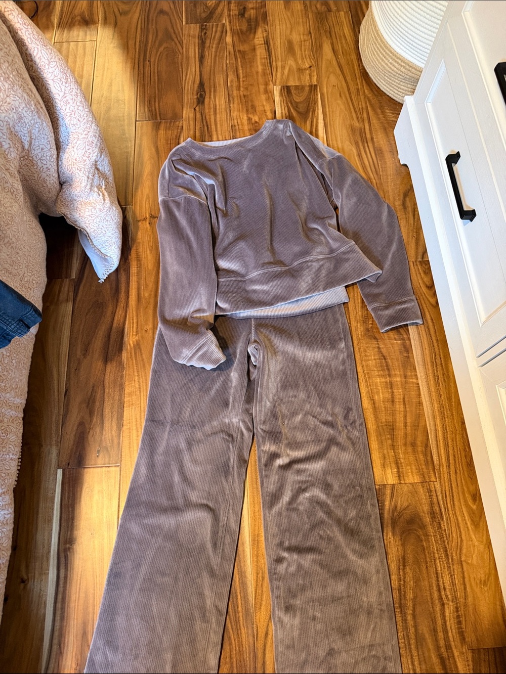 Jockey Women's Taupe Plush Track Pants & Top Set